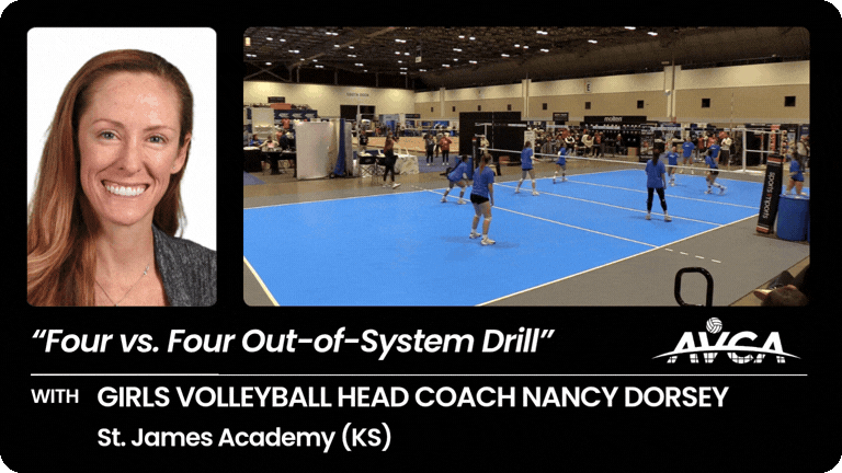 Four vs. Four Out-of-System Drill" with Coach Nancy Dorsey (KS)