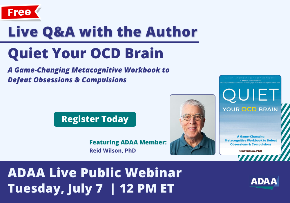 Marketing Image of July 7 Author QA Quiet Your OCD Brain