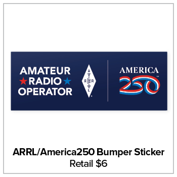 ARRL/America250 Bumper Sticker