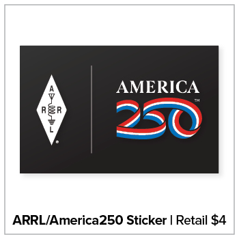 ARRL/America250 Sticker