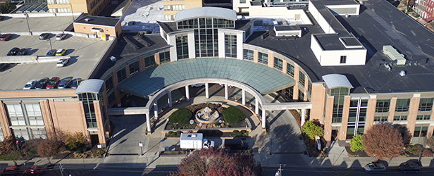Exterior of LG Health.